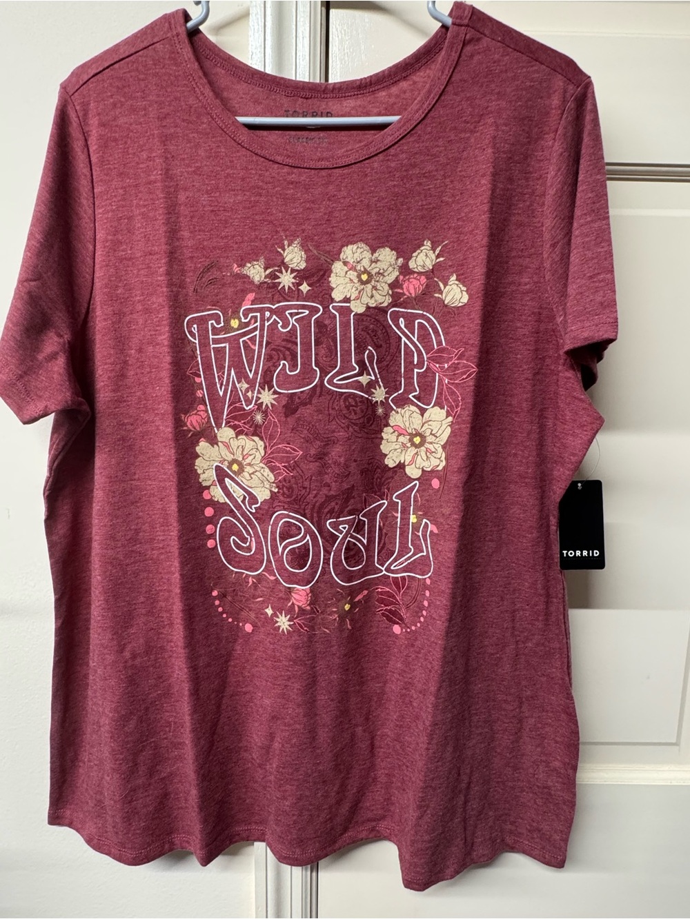 torrid Berry Graphic 'Wild Soul' Short Sleeve Tee